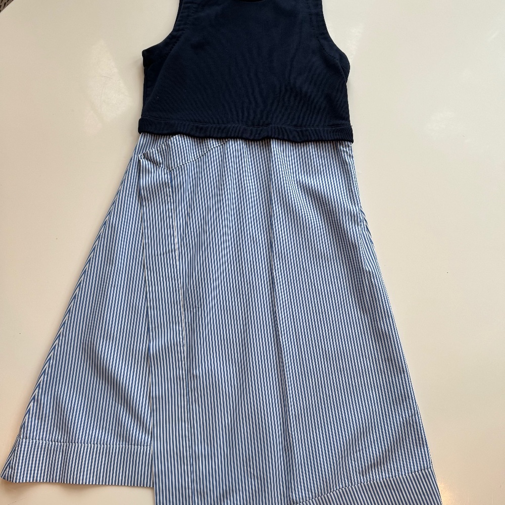 Carven Sleeveless Cotton Asymmetrical Dress